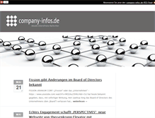 Tablet Screenshot of company-infos.de